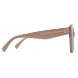 Céline - Square S181 Sunglasses in Acetate - Milky Hazelnut - Sunglasses - Céline Eyewear