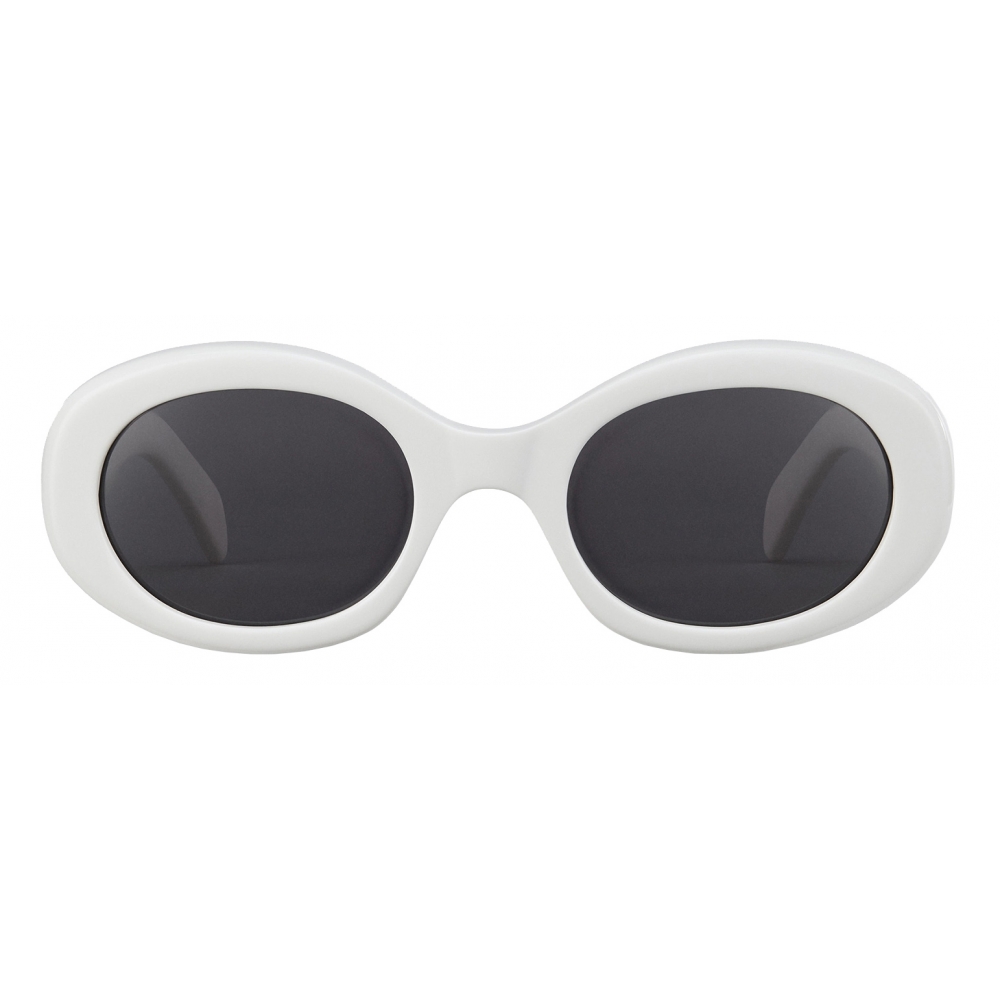 Céline - Triomphe 01 Sunglasses in Acetate - White - Sunglasses ...