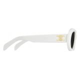 Céline - Triomphe 01 Sunglasses in Acetate - White - Sunglasses - Céline Eyewear