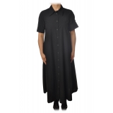 Ottod'Ame - Long Dress with Buttons - Black - Dresses - Luxury Exclusive Collection