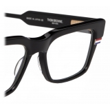 Thom Browne - Black Tri-Color Line Rectangle Glasses - Thom Browne Eyewear