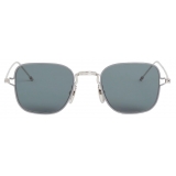 Thom Browne - Silver Thin Squared Sunglasses - Thom Browne Eyewear