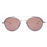 Thom Browne - Black Iron Aviator Sunglasses - Thom Browne Eyewear
