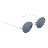 Thom Browne - Silver Round Eye Sunglasses - Thom Browne Eyewear