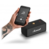 Marshall - Emberton - Black & Brass - Portable Bluetooth Speaker - Iconic Classic Premium High Quality Speaker
