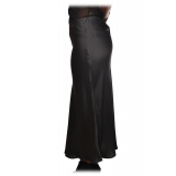Ottod'Ame - Midi Skirt Satin Effect - Smoke - Skirt - Luxury Exclusive Collection