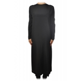 Ottod'Ame - Long Straight Dress - Black - Dresses - Luxury Exclusive Collection