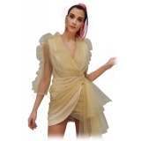 Teen Idol - Quasar Tulle Mini Dress - Gold - Dresses - Teen-Ager - Luxury Exclusive Collection