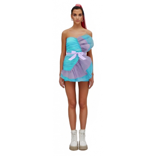 Teen Idol - Fenice Tulle Mini Dress - Turquoise - Dresses - Teen-Ager - Luxury Exclusive Collection