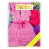 Teen Idol - Mini Dress in Tulle Orione con Spalle - Rosa - Abiti - Teen-Ager - Luxury Exclusive Collection