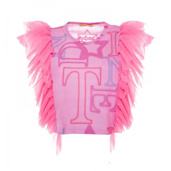 Teen Idol - Virgo Cropped Tee - Rosa - T-Shirt - Teen-Ager - Luxury Exclusive Collection