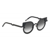 Potrait Eyewear - Charlotte Black (C.01) - Sunglasses - Handmade in Italy - Exclusive Luxury Collection