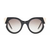 Potrait Eyewear - Das Model Black and Cream (C.01) - Sunglasses - Handmade in Italy - Exclusive Luxury Collection