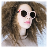Portrait Eyewear - Das Model Pink and Red (C.08) - Sunglasses - Handmade in Italy - Exclusive Luxury Collection