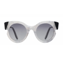 Portrait Eyewear - Das Model White Marble and Black (C.11) - Sunglasses - Handmade in Italy - Exclusive Luxury Collection