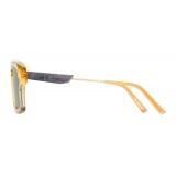 Portrait Eyewear - Starman Amber and Grey (C.14) - Sunglasses - Handmade in Italy - Exclusive Luxury Collection