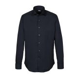 Alessandro Gherardi - Long Sleeve Shirt - Dark Blue - Shirt - Handmade in Italy - Luxury Exclusive Collection