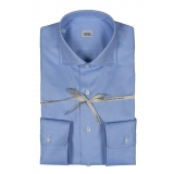 Alessandro Gherardi - Camicia a Manica Lunga - Azzurro - Camicia - Handmade in Italy - Luxury Exclusive Collection