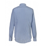 Alessandro Gherardi - Long Sleeve Shirt - Light Blue Stripe - Shirt - Handmade in Italy - Luxury Exclusive Collection