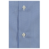 Alessandro Gherardi - Long Sleeve Shirt - Blue on White - Shirt - Handmade in Italy - Luxury Exclusive Collection