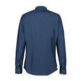Alessandro Gherardi - Long Sleeve Shirt - Dark Denim - Shirt - Handmade in Italy - Luxury Exclusive Collection