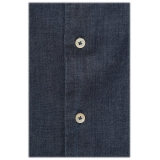 Alessandro Gherardi - Long Sleeve Shirt - Very Dark Denim - Shirt - Handmade in Italy - Luxury Exclusive Collection