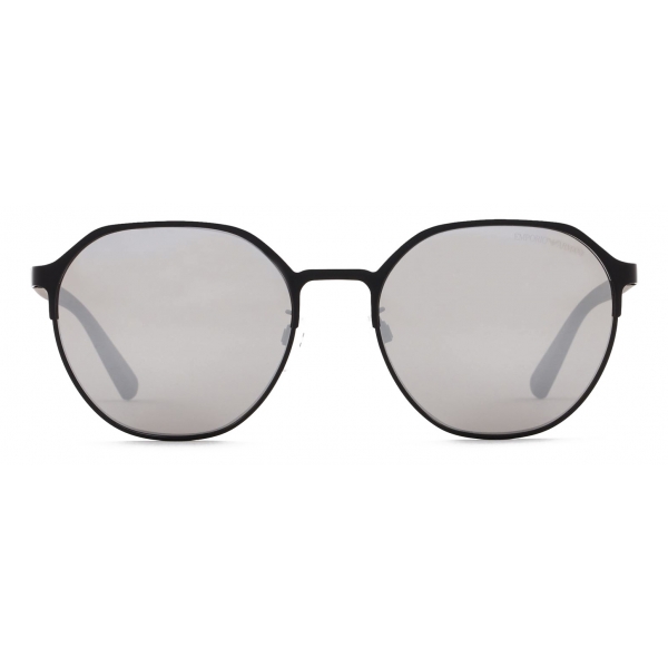 Giorgio Armani - Panthos Shape Men Sunglasses - Black Silver - Sunglasses - Giorgio Armani Eyewear