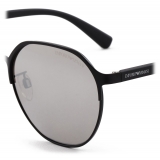 Giorgio Armani - Panthos Shape Men Sunglasses - Black Silver - Sunglasses - Giorgio Armani Eyewear