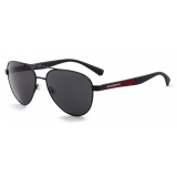 Giorgio Armani - Pilot Shape Men Sunglasses - Black Burgundy - Sunglasses - Giorgio Armani Eyewear