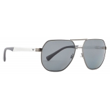 Giorgio Armani - Pilot Shape Men Sunglasses - Dark Grey - Sunglasses - Giorgio Armani Eyewear