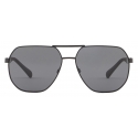 Giorgio Armani - Pilot Shape Men Sunglasses - Black Grey - Sunglasses - Giorgio Armani Eyewear
