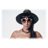 Portrait Eyewear - Charlotte Oro e Marmo (C.08) - Occhiali da Sole - Realizzati a Mano in Italia - Exclusive Luxury Collection