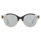 Portrait Eyewear - Metro Transparent  and Black (C.02) - Sunglasses - Handmade in Italy - Exclusive Luxury Collection