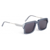 Portrait Eyewear - Starman Grigio e Azzurro (C.05) - Occhiali da Sole - Realizzati a Mano in Italia - Exclusive Luxury Collectio