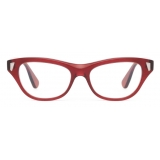 Portrait Eyewear - Frida Rosso (C.08) - Occhiali da Vista - Realizzati a Mano in Italia - Exclusive Luxury Collection