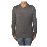 Ottod'Ame - Sweater in Laminated Yarn - Gray - Sweater - Luxury Exclusive Collection