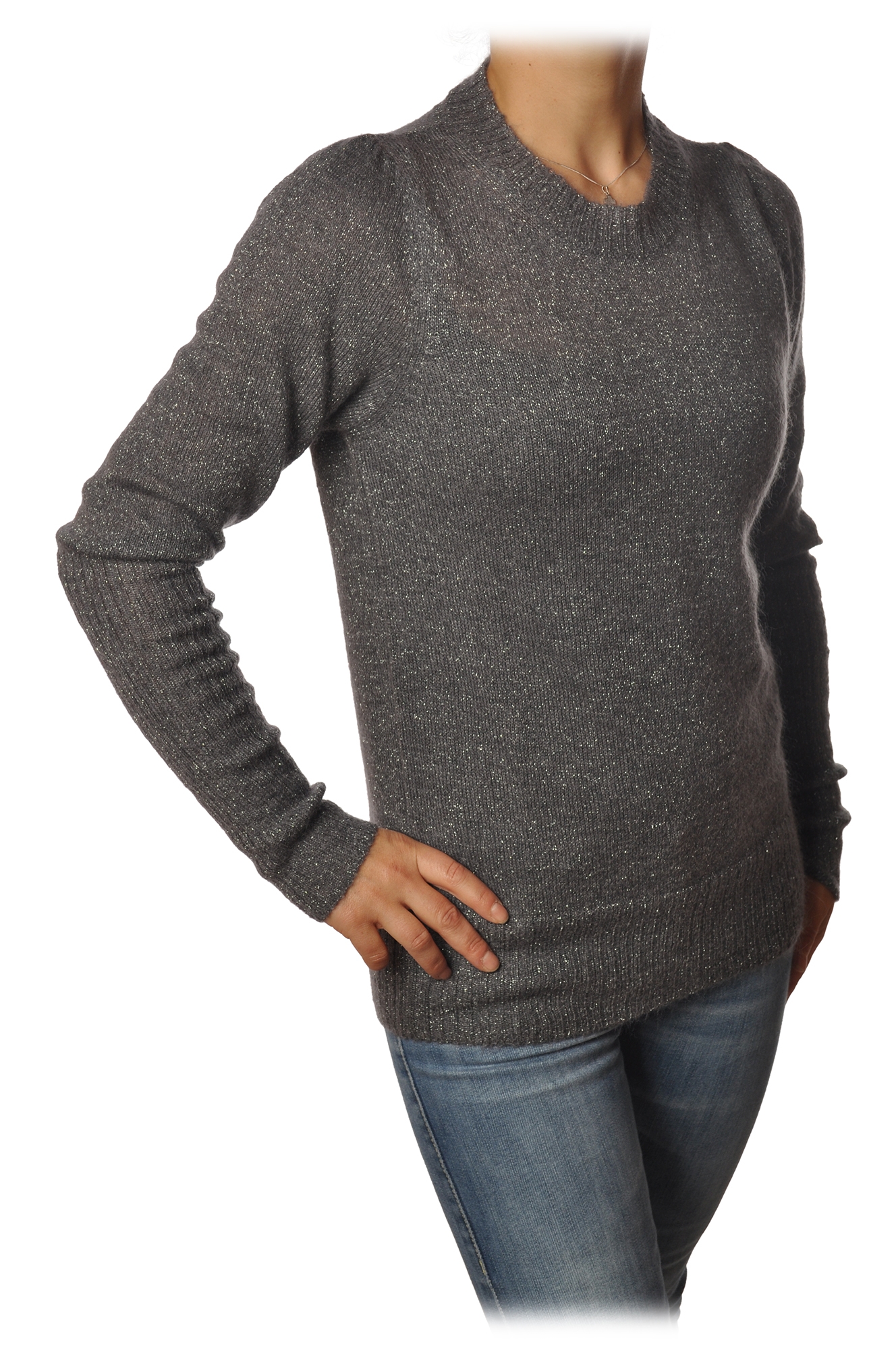 Maglione a Righe in Lana-Alpaca Multicolore, Ottod'Ame, Donna