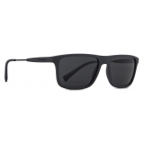 Giorgio Armani - Occhiali da Sole Uomo Forma Rettangolare - Nero Fumo - Occhiali da Sole - Giorgio Armani Eyewear