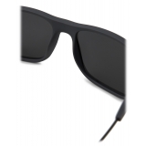 Giorgio Armani - Rectangular Shape Men Sunglasses - Black Smoke - Sunglasses - Giorgio Armani Eyewear