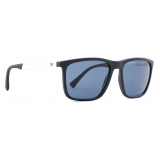 Giorgio Armani - Occhiali da Sole Uomo Forma Squadrata - Blu - Occhiali da Sole - Giorgio Armani Eyewear