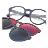 Giorgio Armani - Panthos Shape Men Sunglasses - Blue Red - Sunglasses - Giorgio Armani Eyewear