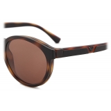 Giorgio Armani - Occhiali da Sole Uomo Forma Panthos - Havana Marrone - Occhiali da Sole - Giorgio Armani Eyewear