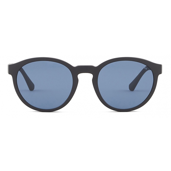 Giorgio Armani - Occhiali da Sole Uomo Forma Panthos - Nero Blu - Occhiali da Sole - Giorgio Armani Eyewear