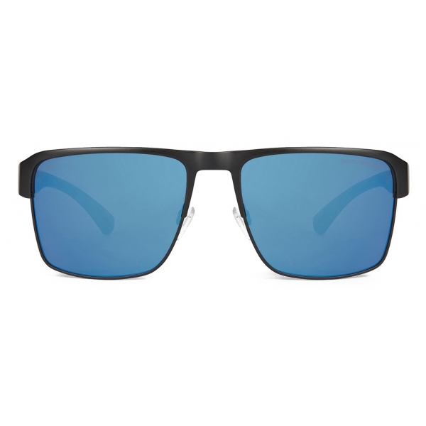 Giorgio Armani - Square Shape Men Sunglasses - Black Blue - Sunglasses - Giorgio Armani Eyewear