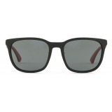 Giorgio Armani - Occhiali da Sole Uomo Forma Squadrata - Nero Rosso - Occhiali da Sole - Giorgio Armani Eyewear