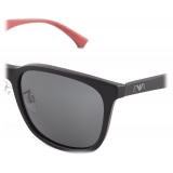 Giorgio Armani - Occhiali da Sole Uomo Forma Squadrata - Nero Rosso - Occhiali da Sole - Giorgio Armani Eyewear