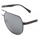 Giorgio Armani - Pilot Shape Men Sunglasses - Gunmetal - Sunglasses - Giorgio Armani Eyewear