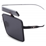 Giorgio Armani - Men Geometric Sunglasses - Black - Sunglasses - Giorgio Armani Eyewear