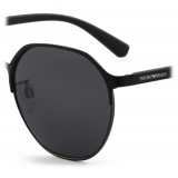 Giorgio Armani - Occhiali da Sole Uomo Forma Panthos - Nero Grigio - Occhiali da Sole - Giorgio Armani Eyewear