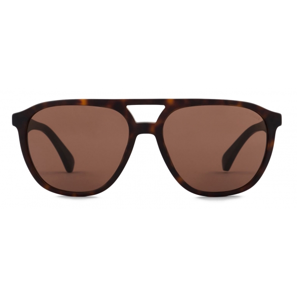 Giorgio Armani - Pilot Shape Men Sunglasses - Havana Brown - Sunglasses ...